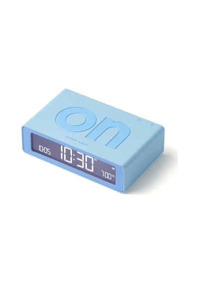 Lexon Flip Mini Şarj Edilebilir Alarm Saat Açık Mavi