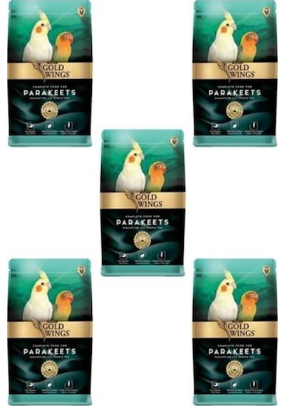 Premium Paraket, Sultan Ve Cennet Papağanı Yemi 1 Kg X 5 Adet