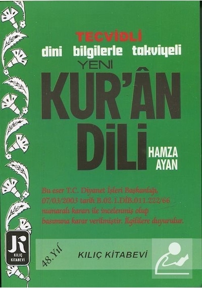 Tecvidli Yeni Kuran Dili  - Hamza Ayan  - Kılıç Kitabevi
