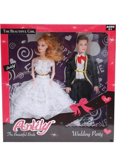 Anlily Gelin Ve Damat Bebek Seti - 02264