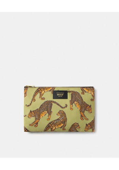 Wouf Avo Leopard Xl Kadın El Çantası Pxl260037 Yeşil
