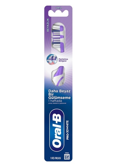 Oral-b Pro-3d White Beyazlık Diş Fırçası - Orta - 8 Adet Tarı