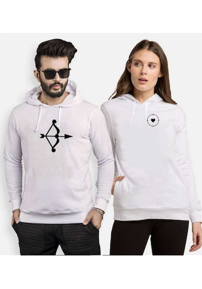Tshirthane Ok Hedef Sevgili Kombinleri Kapüşonlu Kombini (528222347)