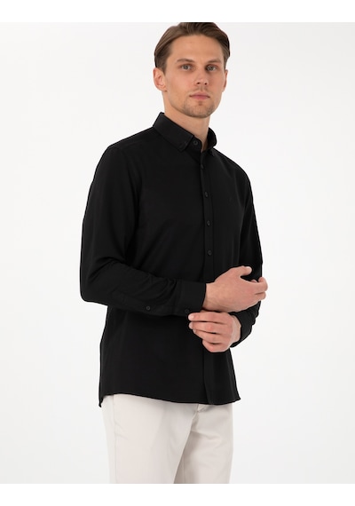 Pierre Cardin Erkek Siyah Gömlek Desenli 50306996-vr046 Siyah Pierre Cardin Erkek Siyah Gömlek Desenli 50306996-vr046 Siyah