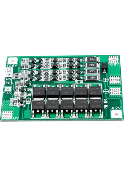 4S 40A Lityum Batarya Bms Koruma Kartı Balans Versiyon Pil Li-ion 18650 16.8V