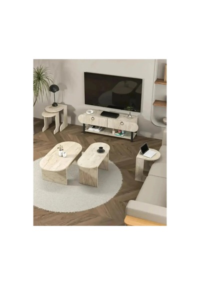 Vega Tv Ünitesi+sehpa Salon Set Traventen