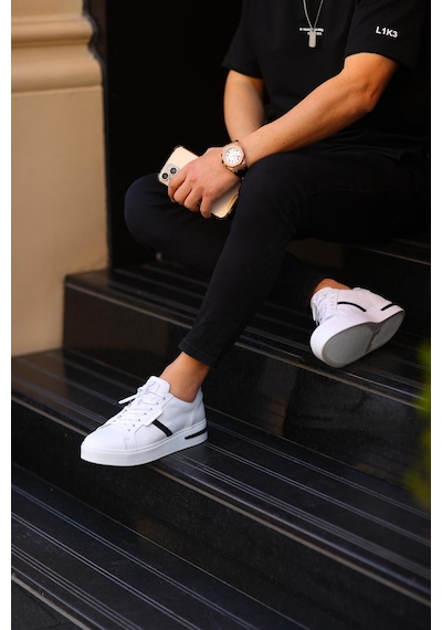 Serhat Özköroğlu-beyaz Erkek Sneakers Beyaz Beyaz