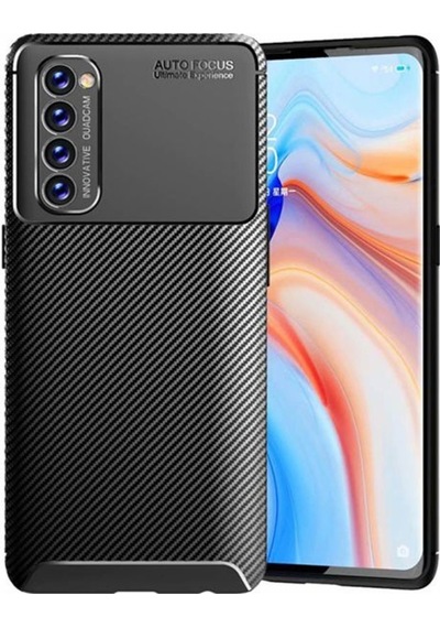 Oppo Reno 4 Pro Kilif Karbon Tasarim Negro Silikon Kapak 466625405