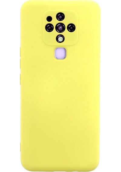Tecno Camon 16 Uyumlu Kılıf Nano İçi Kadife Silikon - Sarı