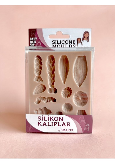 Smarta Silikon Epoksi Ve Polimer Kil Kalıbı Baby Hair Set