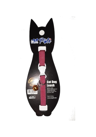 Pati Yavru Köpek Ve Kedi Boyun Tasması Ayarlanabilir Düz Fuşya