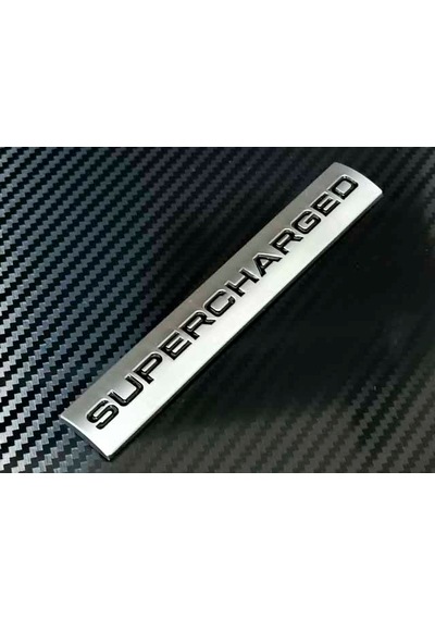 Supercharged Metal Logo / Yazı / Arma Range Rover Oem Kalite 0