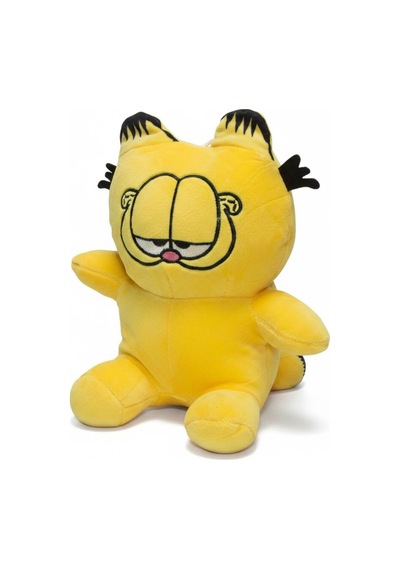 2li Paket Garfield Peluş Oyuncak 24 Cm Yumuşak Uyku Arkadaşı Yastık Peluş Karakter Figür Seti 2 Adet Sarı