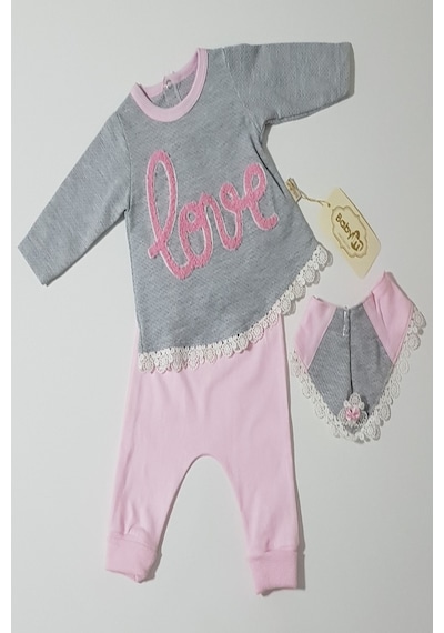 Subebek Babyim 0-6 Ay Kız Bebek 3 Lü Takım (395010892)