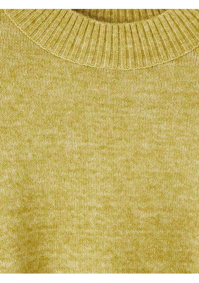 Lcwaıkıkı Classic Yeşil Bisiklet Yaka Oversize Kadın Triko Kazak