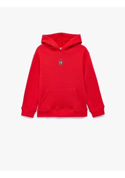 Koton Yıldız Baskılı Uzun Kollu Şardonlu Kanguru Cepli Kapşonlu Sweatshirt Kırmızı 7wkg10048ak Koton Yıldız Baskılı Uzun Kollu Şardonlu Kanguru Cepli Kapşonlu Sweatshirt Kırmızı 7wkg10048ak