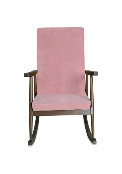 Asedia Trend Ceviz Pembe Sallanan Sandalye