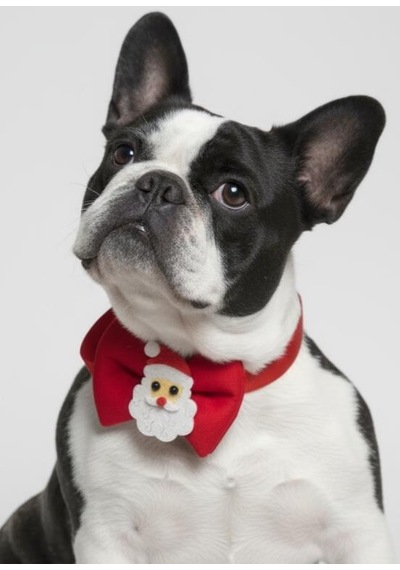 Rudolph Köpek Papyon Tasması Kırmızı Fiyonk Boyun Aksesuarı Noel Temalı Köpek Süsü Orta Ve Büyük Irklar İçin