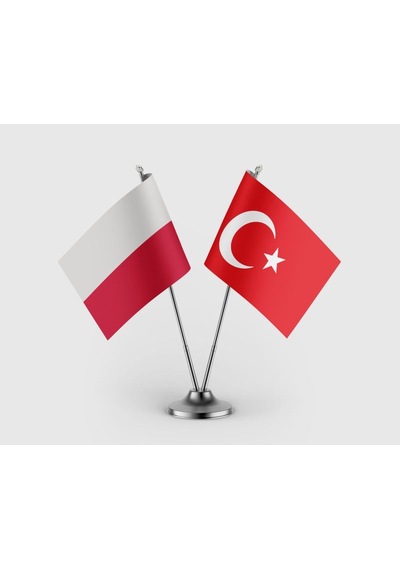 Polonya Bayrağı Ve Türk Bayrağı İkili Saten Masa Bayrağı Takımı Diğer