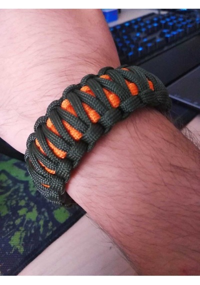 PARACORD DÜNYASI Paracord King Cobra Survival Bileklik