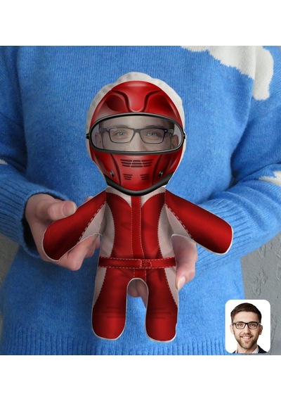 Bk Gift Kişiye Özel Fotoğraflı Motorcu Bebek Yastık Çok Renkli