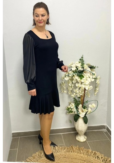 Mia Butik Kadın Siyah Queen Elbise Siyah
