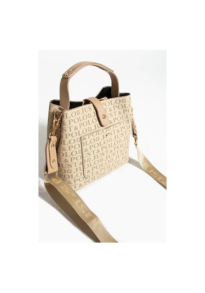 Just Polo Kadın Orijinal 4 Bölmeli Lüks El & Omuz Çantası Shoulder Bag Ebat: 25x25 Cm Vizon 74301768