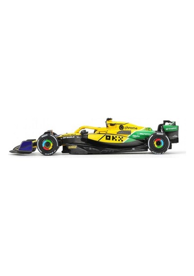 1/64 Mclaren Mcl38 81 Oscar Piastri 2024 F1 Monaco Gp 2nd Place Sarı