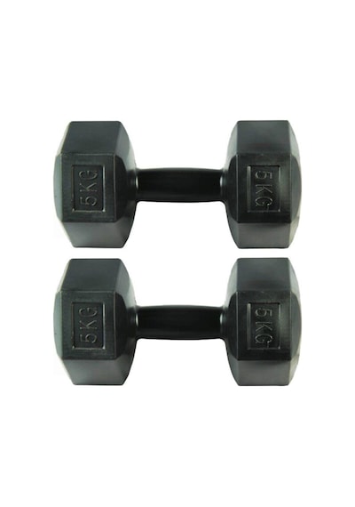 Arben Tedarik Arbentedarik Dambıl Seti 5 Kg x 2 Adet 10 Kg Ağırlık Seti Dumbell Set Siyah