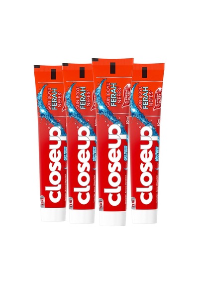 Close Up Günboyu Ferah Nefes Fresh Blast 50 Ml 4 Adet Beyazlık