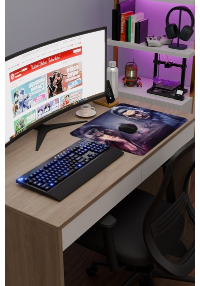 Tekken Kaymaz Dikişli Kauçuk Oyuncu Mousepad V3 - 48x40 Xl Gaming Mouse Pad Fare Altlığı