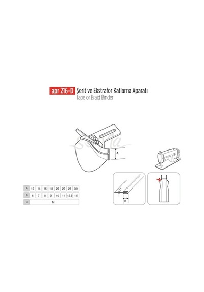 Şerit Ve Ekstrafor Katlama Apara 20x10 / Apr 216-d
