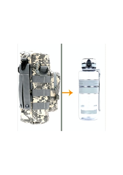 Omeniv Su Şişesi Matara Termos Kılıfı Sırt Çanta Kemer Outdoor Çok Renkli