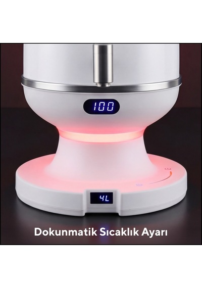 Kumtel HSAM-01 3.2 L Elektrikli Isı Ayarlanabilir Semaver