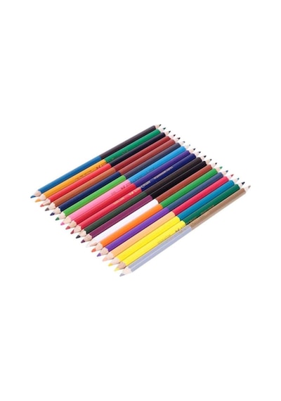 Faber-castell 12 Çift Uçlu Kuru Boya Kalemi 2x12 24 Renk Sarı