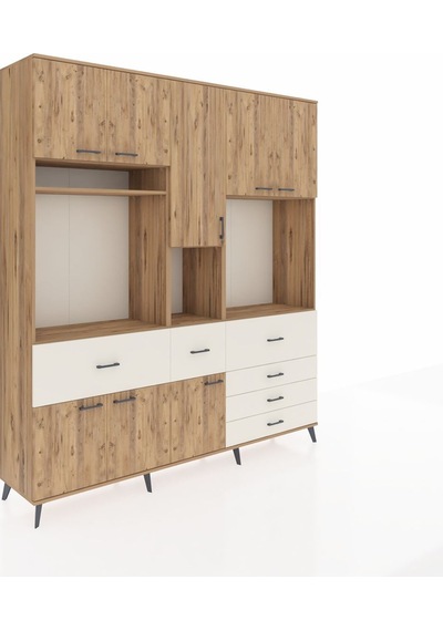 Hyperion Dolap 10 Raflı 6 Çekmeceli 8 Kapaklı 220x44x243 Çam-çam/aytaşı Atlas Çam/aytası Hyperion Dolap 10 Raflı 6 Çekmeceli 8 Kapaklı 220x44x243 Çam-çam/aytaşı Atlas Çam/aytası