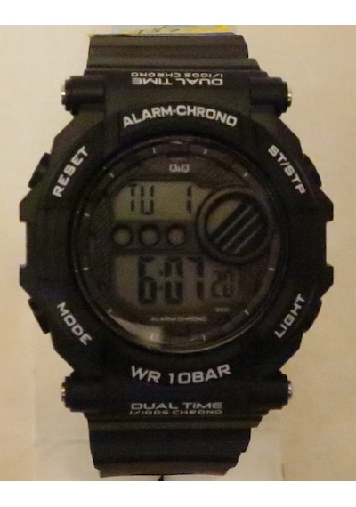 Q&Q Dijital-Silikon Erkek Kol Saati(M136J002Y)WR10BAR-ALM