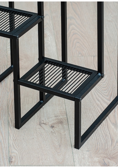 Uykula Modern Metal 6 Raflı Bitki Standı Dekoratif Saksılık Raf, Balkon & Salon Çiçeklik Standı