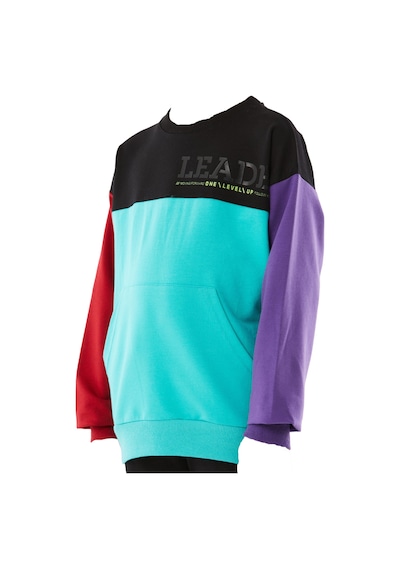 İrem Çocuk Giyim Erkek Çocuk /kız Çocuk Leader Yazı Desenli Renk Bloklu Kanguru Cepli Çok Renkli Sweatshirt Çok Renkli İrem Çocuk Giyim Erkek Çocuk /kız Çocuk Leader Yazı Desenli Renk Bloklu Kanguru Cepli Çok Renkli Sweatshirt Çok Renkli