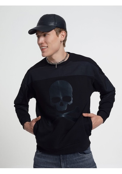 LOFT Oversize Fit Erkek Sweatshirt Lf2034910 Q1.v1 Siyah