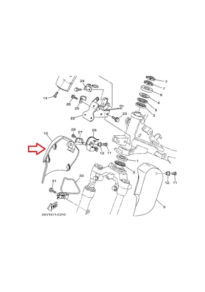 Yamaha Crypton R Gri Sağ Furş Kapak 5tn-f3132-00-p3