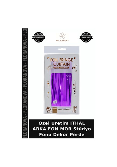 Özel Üretim İthal Arka Fon Mor Stüdyo Fonu Dekor Perde