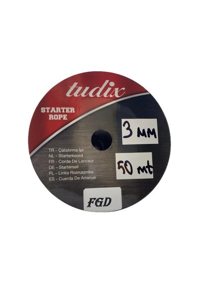 Fgd Motor Çekme Çalıştırma Starter İpi 3Mm 50 Metre