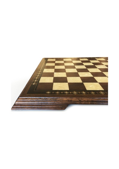 Helena Wood Art Masif Ceviz Sedefli Satranç Tablası 42 cm