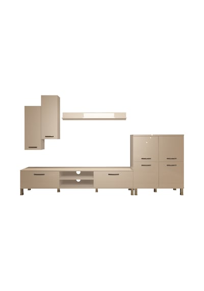 Decoraktiv Eko 6 Mdf Dvd Krom Ayaklı Tv Ünitesi Tv Sehpası Beyaz