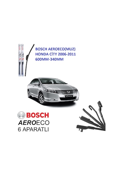Honda City Muz Silecek 2006-2011 Bosch Aeroeco