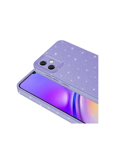 Galaxy Uyumlu A05 Kılıf Kamera Korumalı Simli Silikon Üstün Koruma Pazarplus Gümüş