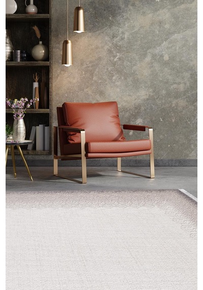 Artemis Halı Romantik 02435a Gri Bej Retro Desenli Halı Bej Gri