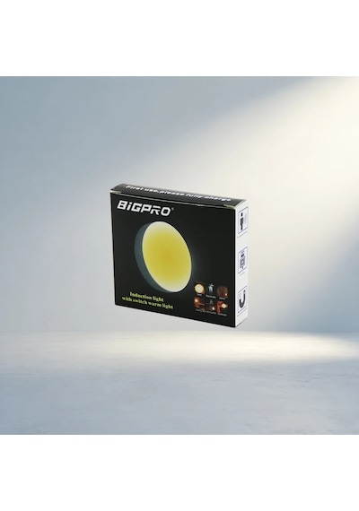 Şarjlı Sarı Led Yuvarlak Lamba 8.3 Cm Sensörlü 2700K