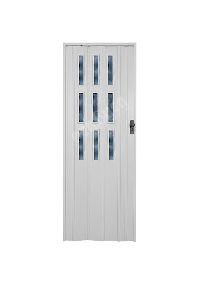 Penguen Akordiyon Kapı Bayaz Camlı En 0-72 Cm Arası Boy 220 Cm